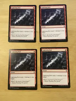MTG 4x ​Lightning Bolt - Commander Legends: Battle for Baldur's Gate NM - Image 1
