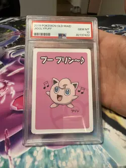 PSA 10 GEM MINT 2019 JIGGLYPUFF Old Maid Babanuki Pokemon Center Card Ooyama Art - Image 3