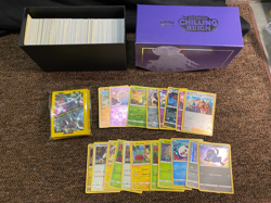 Pokemon Card Lot + Chilling Reign Elite Trainer Box (ETB) 500+ Cards & Extras - Image 1
