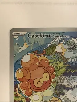 Pokemon TCG Castform Sunny Form Illustration Surging Sparks 195/191 NM - Image 2