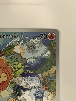 Pokemon TCG Castform Sunny Form Illustration Surging Sparks 195/191 NM - Image 3