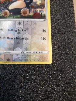 🚀Pokemon Sword And Shield Base Snorlax Reverse Holo 140/202 Rare - Image 3