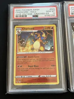 Pokemon 2020 Gem Mint Charizards Set Of 3! Vivid Voltage 025 Champions Path O50 - Image 2