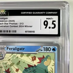 Pokemon CGC Mint 9.5 Feraligatr #213 PROMO Illustration Contest 2024 - Image 3