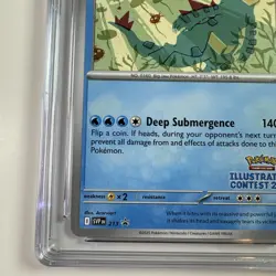 Pokemon CGC Mint 9.5 Feraligatr #213 PROMO Illustration Contest 2024 - Image 4