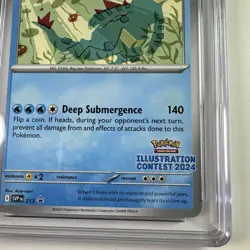 Pokemon CGC Mint 9.5 Feraligatr #213 PROMO Illustration Contest 2024 - Image 5
