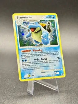 Blastoise 2/132 Holo Bleed Error Pokemon Secret Wonders 2007 Swirl Rare LP - Image 1