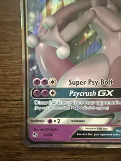 Pokemon TCG Mewtwo-GX 31/68 Hidden Fates Holo NM - Image 4