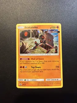 Pokemon TCG 2x Stakataka SM209 Holo Promo & 1x Stakataka 106/214 Reverse Holo - Image 2