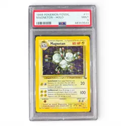 1999 Pokemon Fossil Magneton Holo #11 PSA 9 MINT ⚡ WOTC Vintage - Image 1