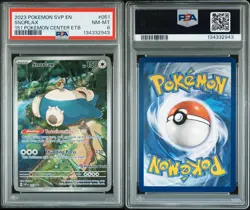2023 POKEMON 151 POKEMON CENTER ELITE TRAINER BOX PROMO SVP #051 SNORLAX PSA 8 - Image 3