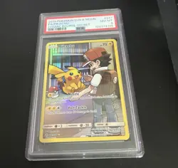 Pokemon Sun & Moon Cosmic Eclipse 2019 - Secret #241/236 Pikachu PSA 8 - Image 3