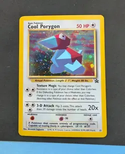 Pokemon TCG Cool Porygon Black Star Promo Holo Foil Near Mint NM - Image 1