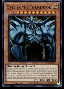 Yu-Gi-Oh TCG Obelisk the Tormentor #EGO1-EN001 Obelisk the Tormentor UR,1st Ed. - Image 1