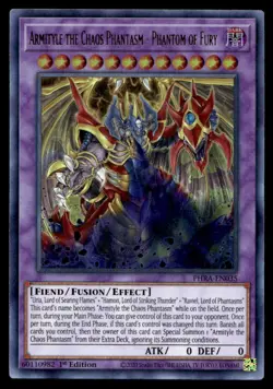 Yu-Gi-Oh TCG Phantom Rage #PHRA-EN035 Armityle the Chaos Phantasm UR, 1st Ed. - Image 1