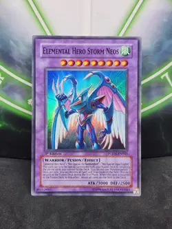 Yugioh Elemental Hero Storm Neos PTDN-EN043 Super Rare 1st Edition LP - Image 1