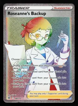 Roseanne's Backup 180/172 Secret Rare Brilliant Stars Pokemon Card - Image 1