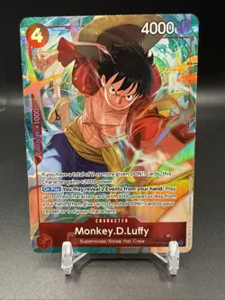 Monkey D Luffy OP12-015 SR Alternate Art English One Piece Card Game - Image 1