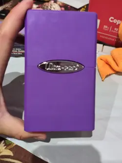 Ultra Pro Card Protection Satin Tower Deck Box , Purple, Dice Holder On Bottom - Image 3