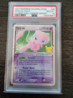 Pokemon Mew EX 25th Anniversary Celebration TCG Card 88/92 PSA 10 - Image 2
