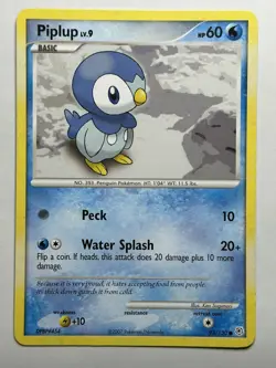 Piplup Diamond and Pearl 93/130 LP Pokemon Card - Image 1