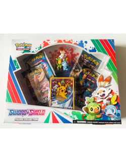 Pokemon Sword & Shield Figure Collection Training Card Pikachu 4 Booster Packs 820650807060 - Image 1