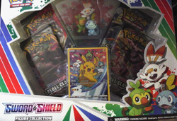 Pokemon Sword & Shield Figure Collection Training Card Pikachu 4 Booster Packs 820650807060 - Image 2