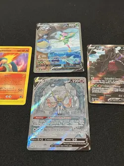 pokemon card lot, Ancient Mew Swirls + Modern, First Edition, Rayquaza 151 Lp Nm - Image 4