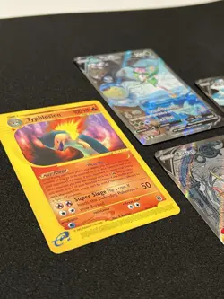 pokemon card lot, Ancient Mew Swirls + Modern, First Edition, Rayquaza 151 Lp Nm - Image 5