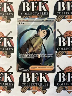 Pokemon Rika Holo Card 241/182 Sv04: Paradox Rift Ultra Rare NM Condition - Image 1