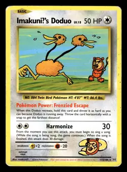 ImakuniU's Doduo 112/108 Secret Rare XY Evolutions Pokemon Card - Image 1