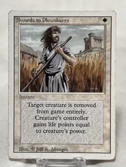 Swords to Plowshares - Revised ~MP~ Magic The Gathering MTG - Image 1