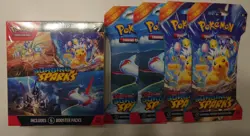 Pokemon Surging Sparks Booster Bundle and 4 surging sparks sleeves sealed - Image 1