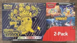 Pokemon TCG Surging Sparks Elite Trainer Box + Booster Bundle SEALED - Image 1