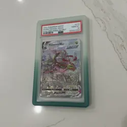 Pokemon Rayquaza VMAX Evolving Skies Secret Rare Full Alt Art 218 PSA 10 English - Image 2