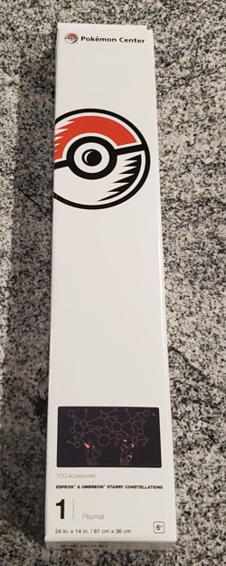 Pokemon Rubber Play Mat Playmat In Box Umbreon Espeon Starry Constellation New - Image 2