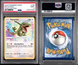 2020 POKEMON SWSH VIVID VOLTAGE RAYQUAZA 138/185 PSA 9 - Image 2
