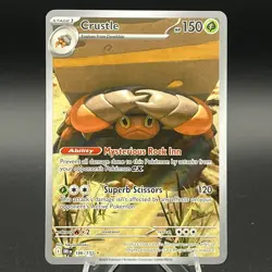 Crustle 186/182 Illustration Rare Holo Pokemon Destined Rivals NM - Image 1