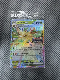 Pokemon TCG Leafeon ex 006/131 Prismatic Evolutions Stamped Promo SEALED - Image 1