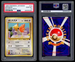 PSA 10 Spearow #13 - 1999 Pokemon Japanese - VHS Intro Pack Squirtle Deck - Image 1