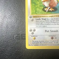 Farfetch’d 27/102 1st Edition Base Set WOTC Vintage Pokemon 1999 - Image 2