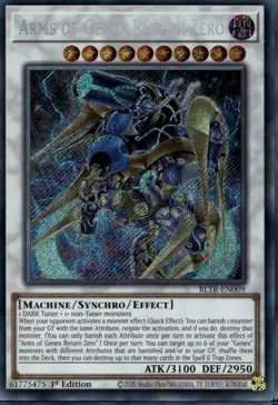 Arms of Genex Return Zero 1st Ed Secret Rare BLTR-EN009 Yu-Gi-Oh! - Image 1
