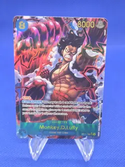 One Piece A Fist of Divine Speed Monkey D Luffy OP11-118 Secret Rare SEC NM - Image 1