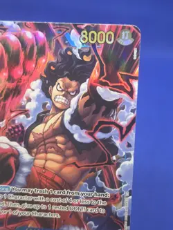 One Piece A Fist of Divine Speed Monkey D Luffy OP11-118 Secret Rare SEC NM - Image 4