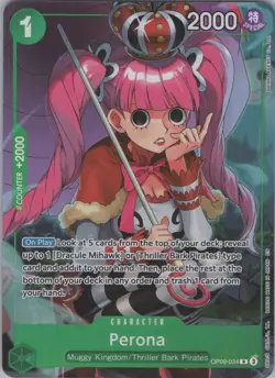 Foil Perona (Illustration Box Vol.4) R One Piece Promotion Cards OP09-034 NM - Image 1