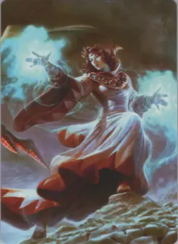 MTG Normal The Destined White Mage Scene Art Card S Art Series: FINAL FANTASY 3 - Image 1