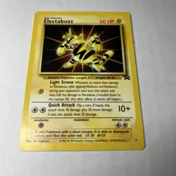 Pokemon TCG Electabuzz #2 Movie Black Star Promo 1999 Movie Card LP - Image 2