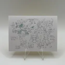 Pokemon Polaroid Infernape Sketch Art Card ZA STUDIO - Image 1