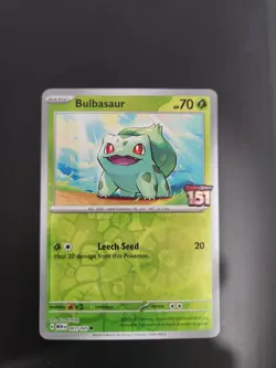 Bulbasaur 151 Stamped Promo Card 001/165, Sealed, Best Buy Exclusive - Image 1