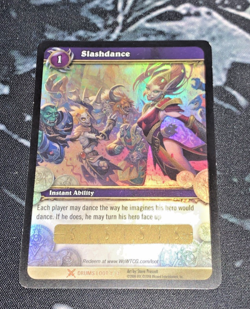 World Of Warcraft WOW Slashdance Loot Card HOLO NM+ Unused - Image 1
